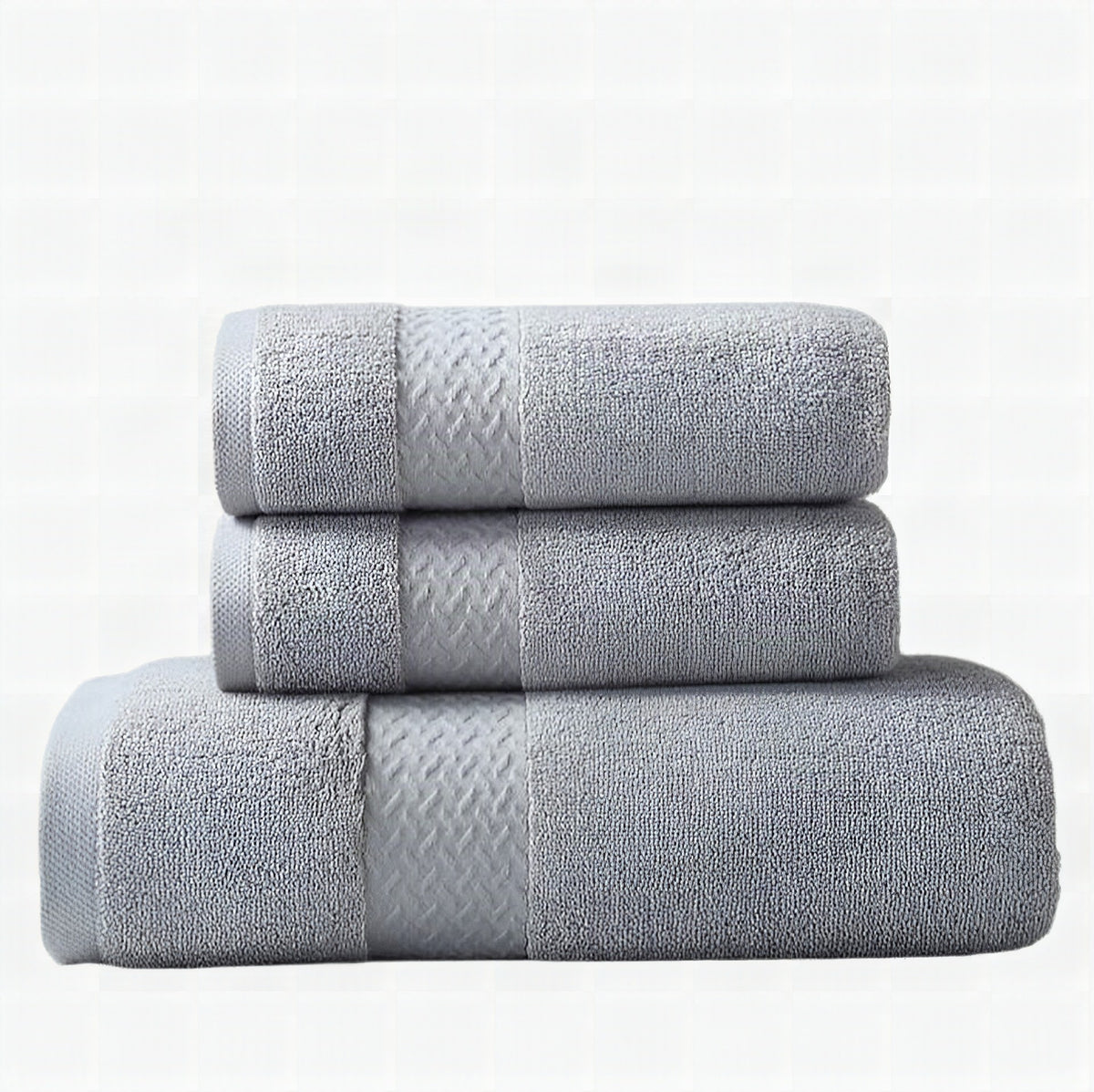 Toalla de baño 100 % algodón egipcio 70×140 cm gris