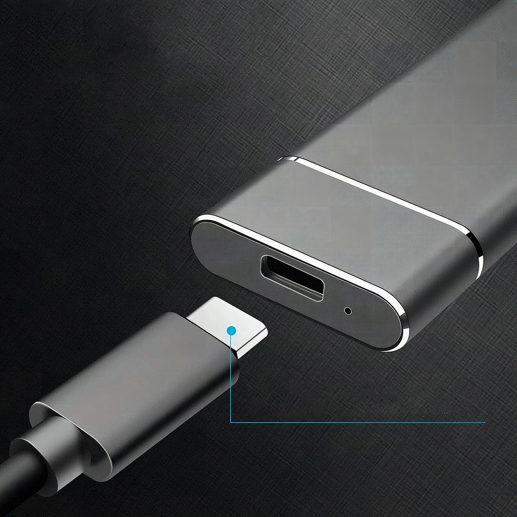Disco duro externo SSD portátil de 8 TB con USB 3.1 para transferencias rápidas de archivos – Diseño ligero y compacto