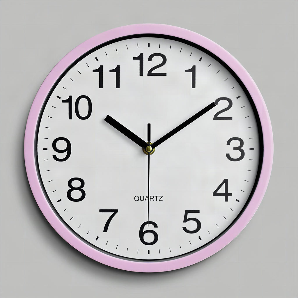 Reloj de pared silencioso para aula o habitación infantil de 25 cm