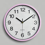 Reloj de pared silencioso para aula o habitación infantil de 25 cm