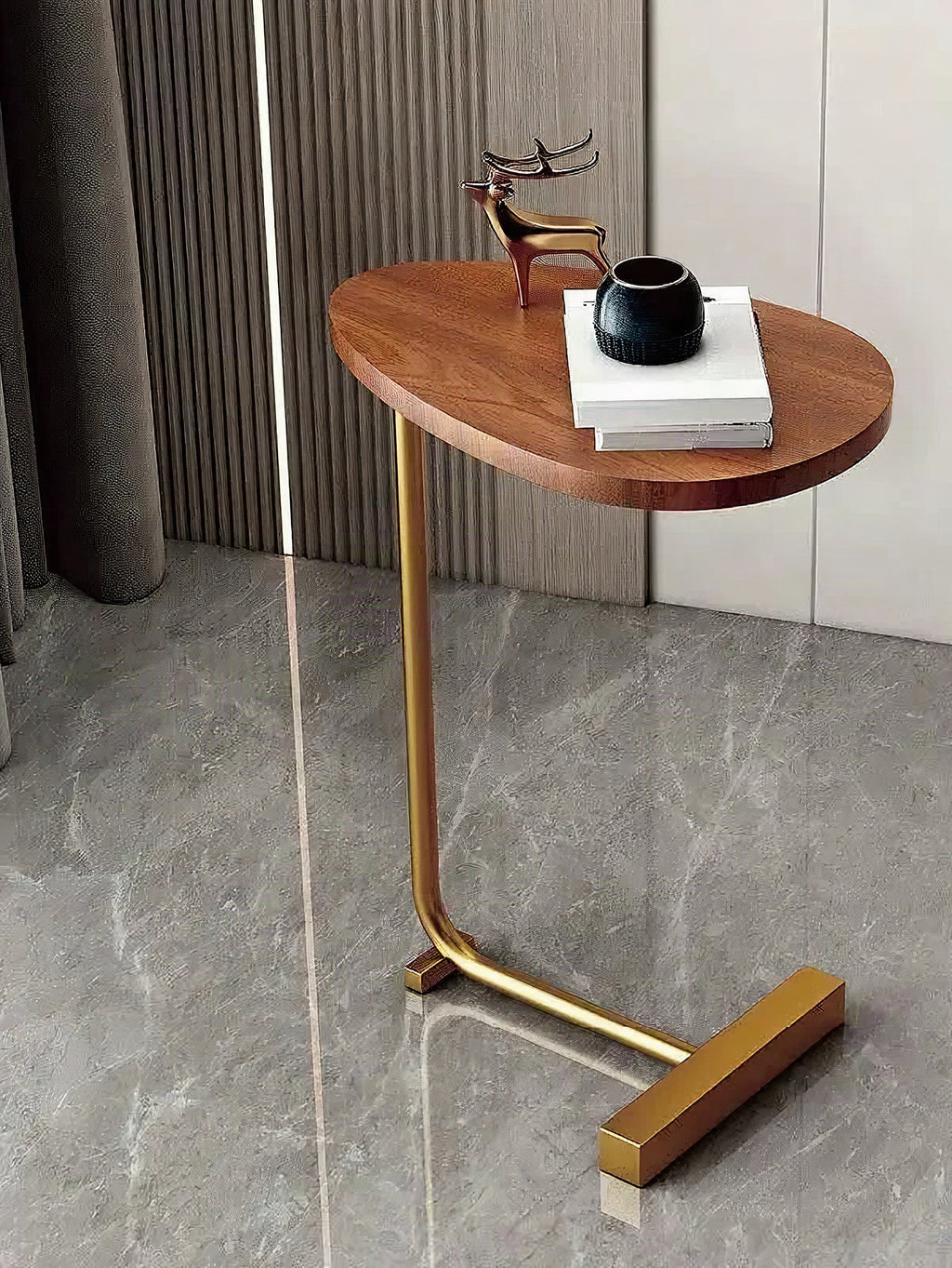 Mesa auxiliar moderna – Mesita compacta y elegante para salón o dormitorio