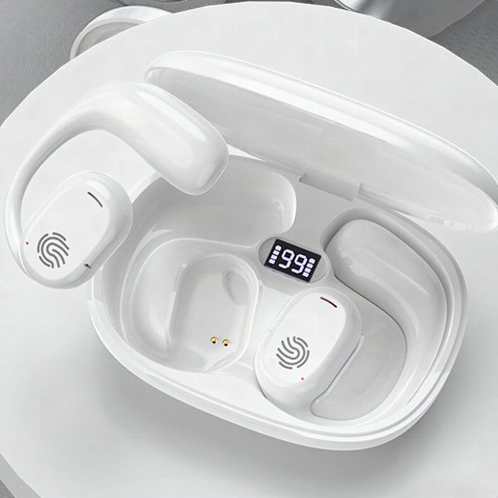 Auriculares Bluetooth de conducción ósea con gancho ergonómico