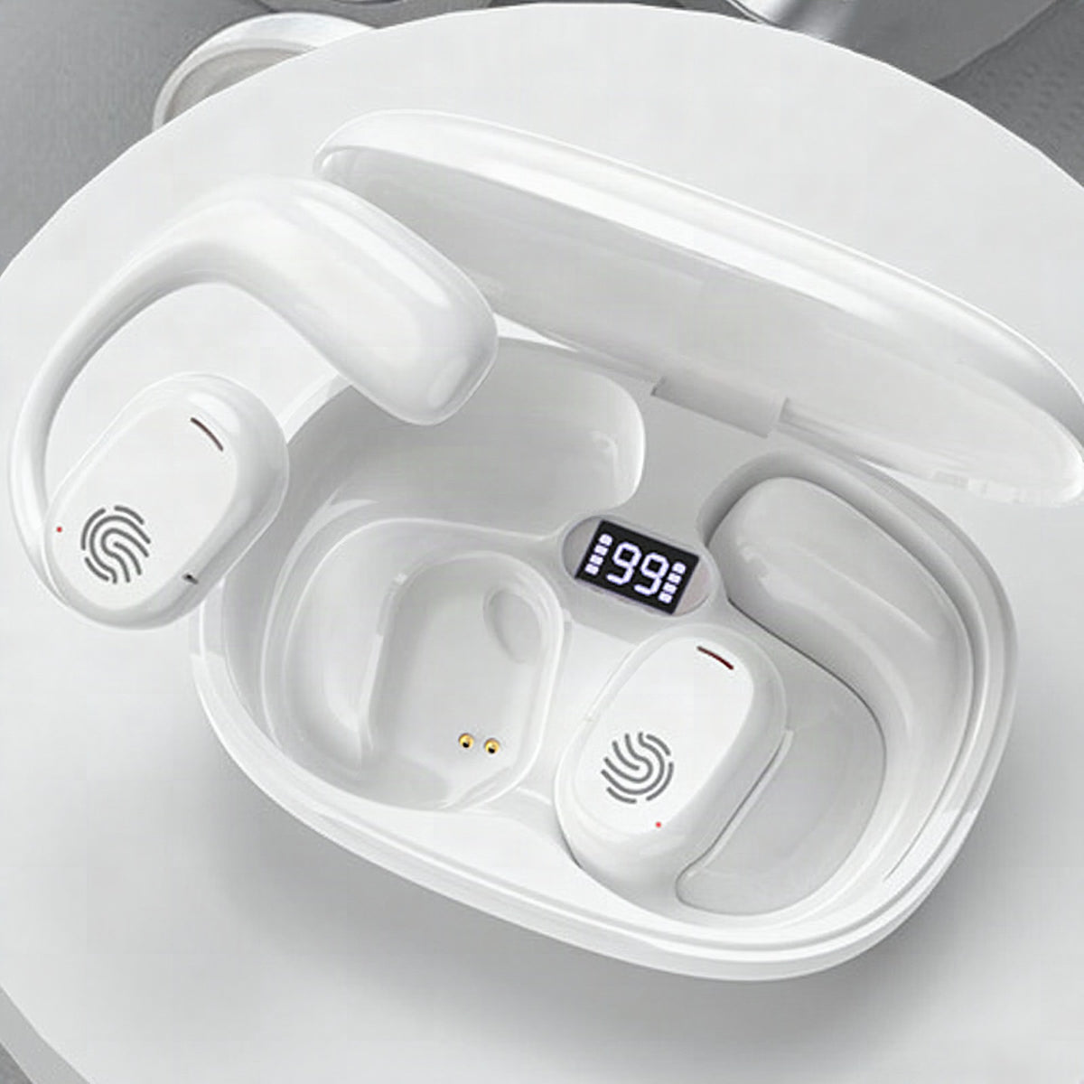 Auriculares Bluetooth de conducción ósea con gancho ergonómico