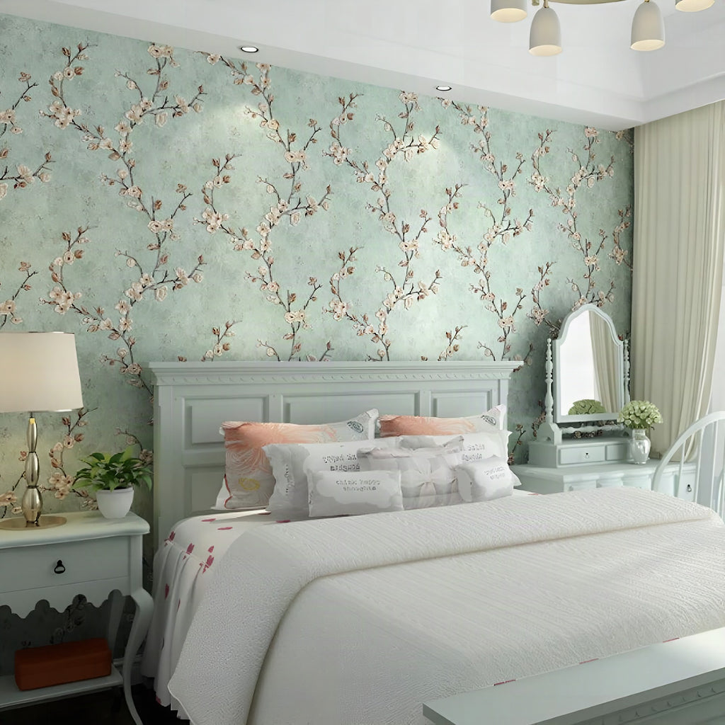 Papel pintado adhesivo de flores Blossom