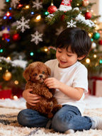 Perrito robot Nicoo interactivo con acabado en polipiel y tejido suave afelpado
