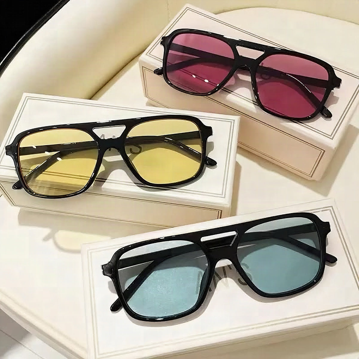 Gafas de sol cat-eye con protección UV400 para mujer