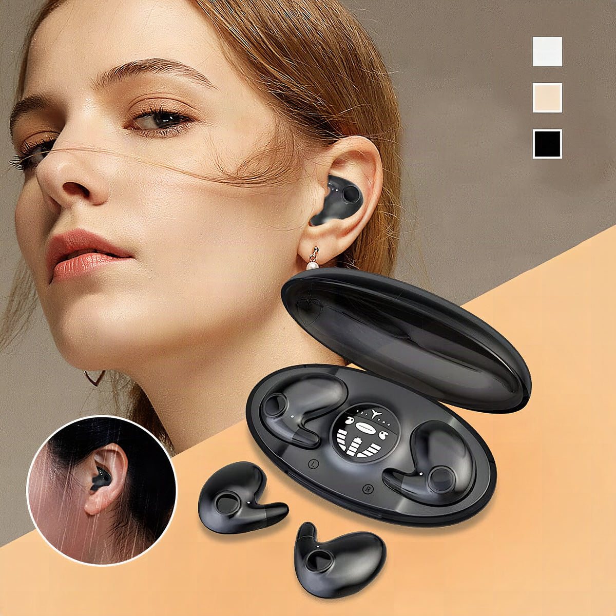 Auriculares inalámbricos invisibles para dormir