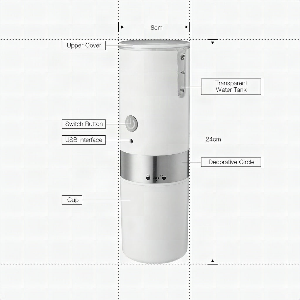 Cafetera eléctrica portátil mini
