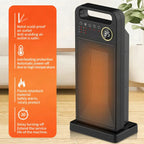 Calefactor eléctrico de 2000 W con mando a distancia y pantalla táctil