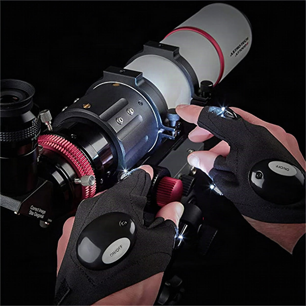 Guantes LED con luces impermeables
