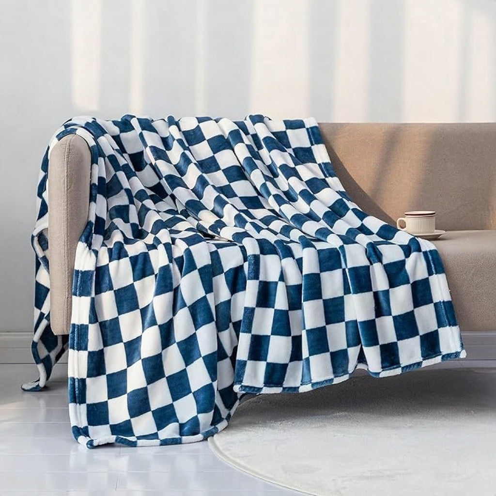 Manta de cuadros elegante y acogedora para tu hogar