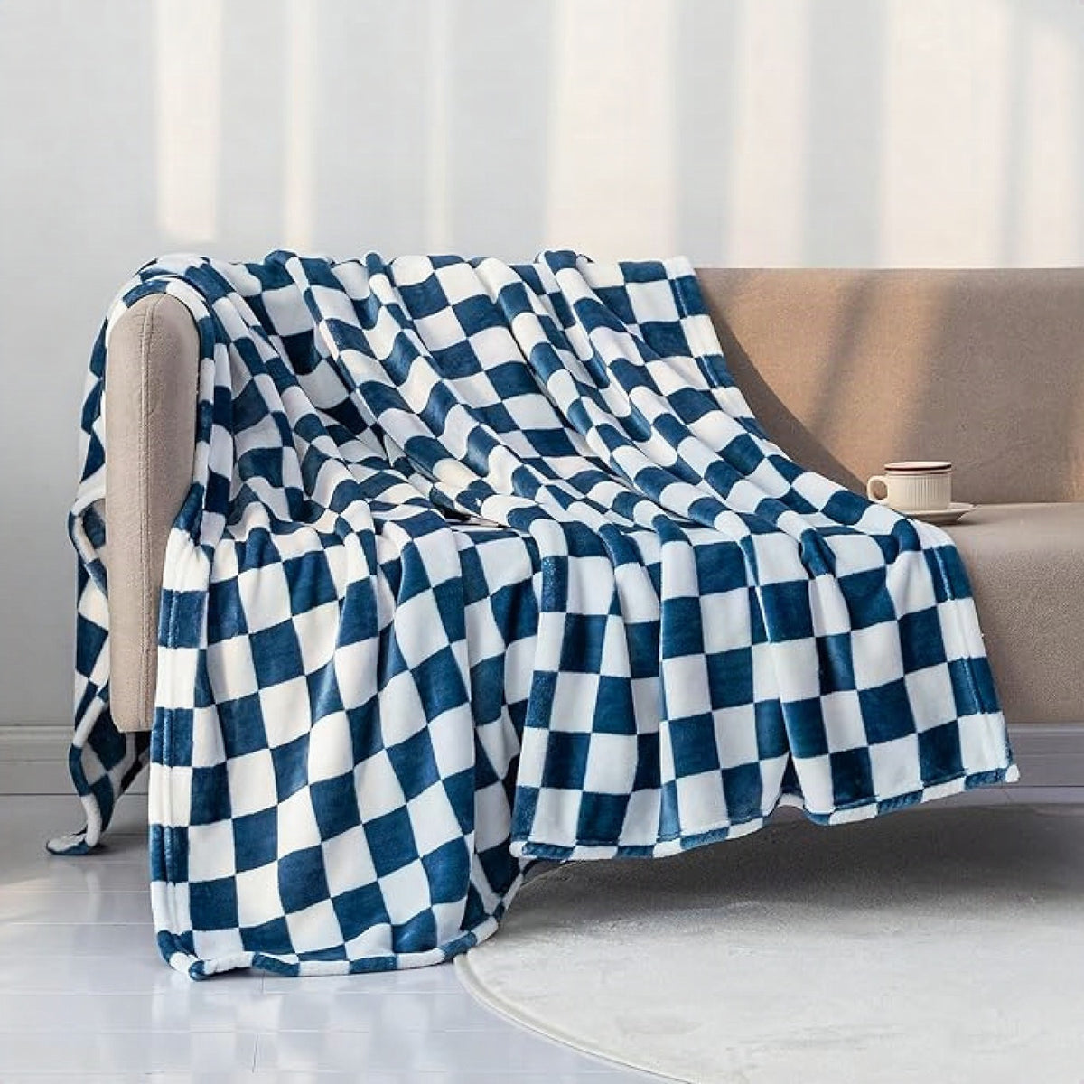Manta de cuadros elegante y acogedora para tu hogar