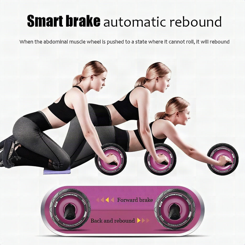 Rueda abdominal inteligente con rebote automático