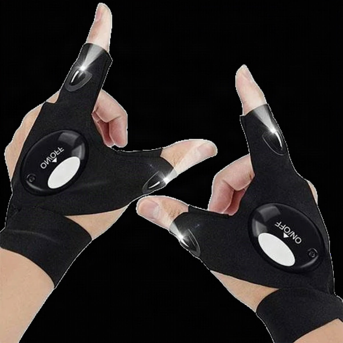 Guantes LED con luces impermeables
