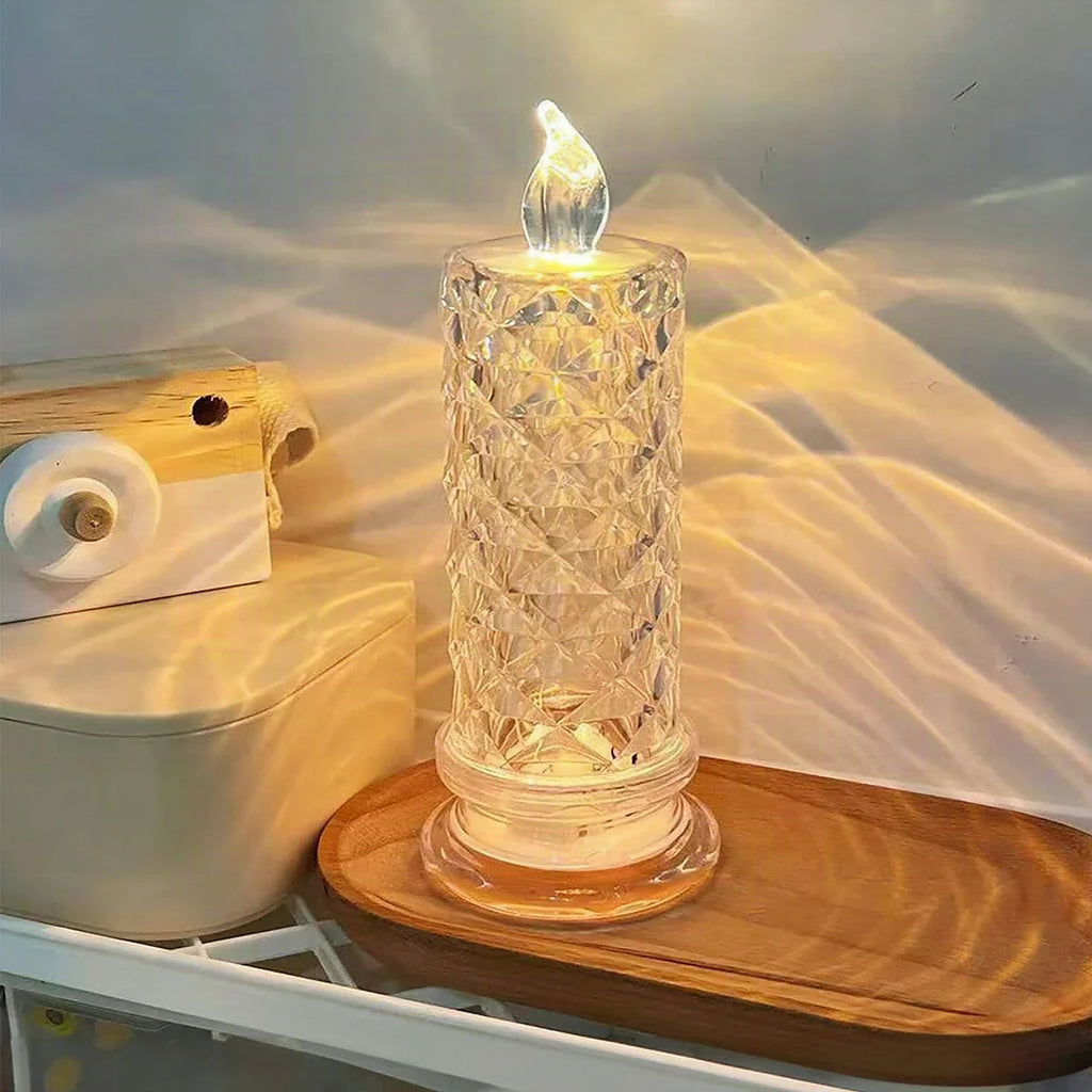 Vela LED LumaGlow con luz parpadeante