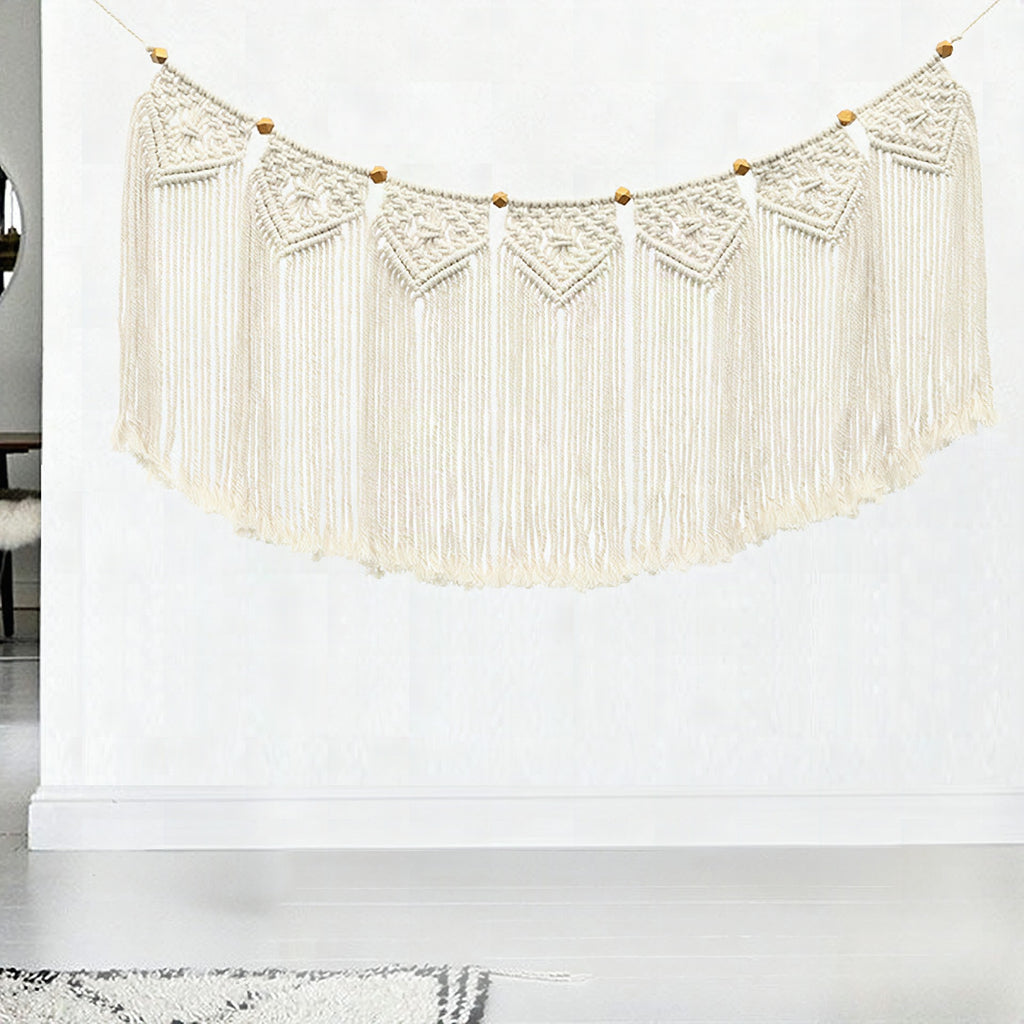 Guirnalda decorativa de macramé para pared