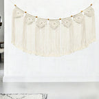 Guirnalda decorativa de macramé para pared