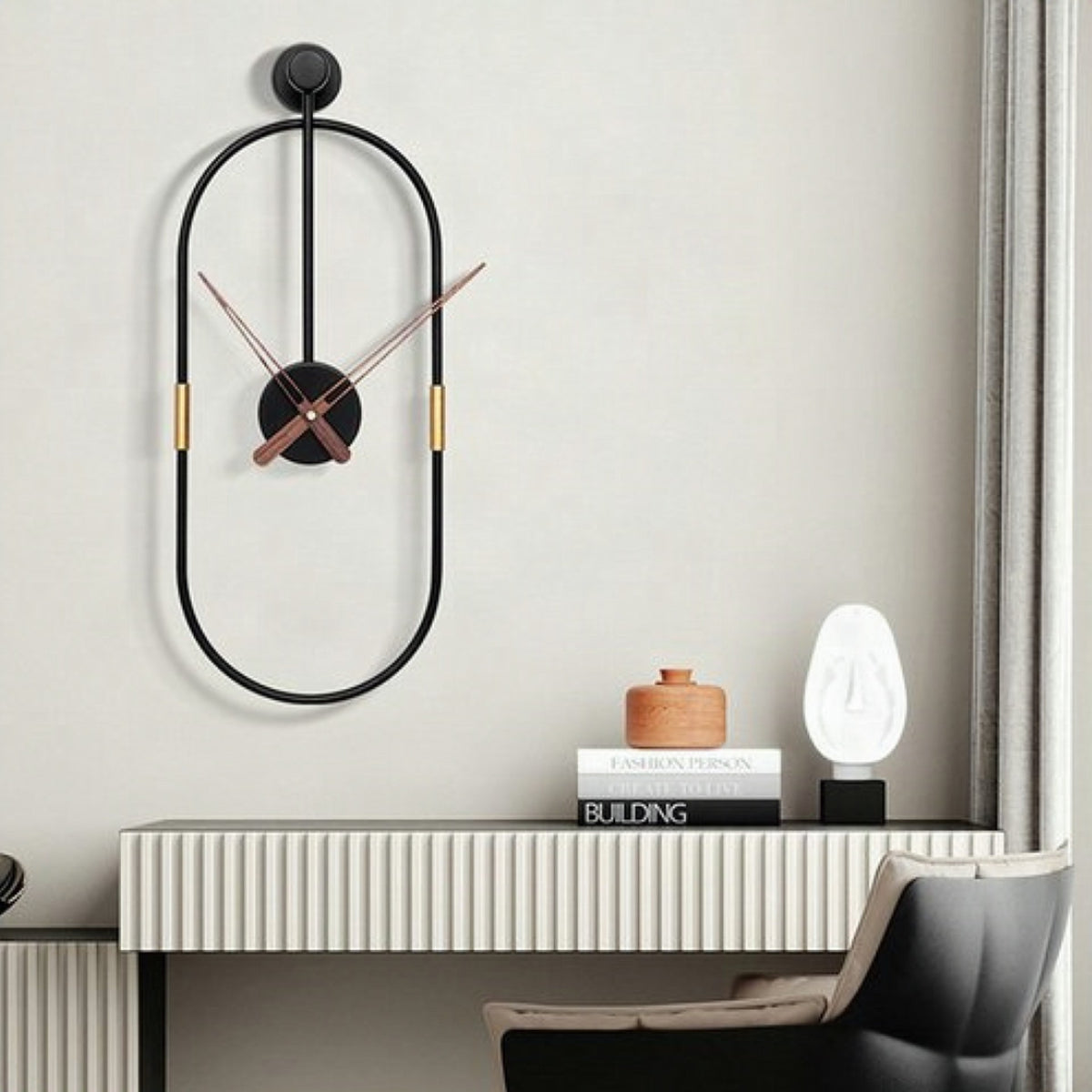 Reloj de pared grande minimalista