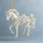Adorno navideño de caballo con brillantes de acrílico para árbol
