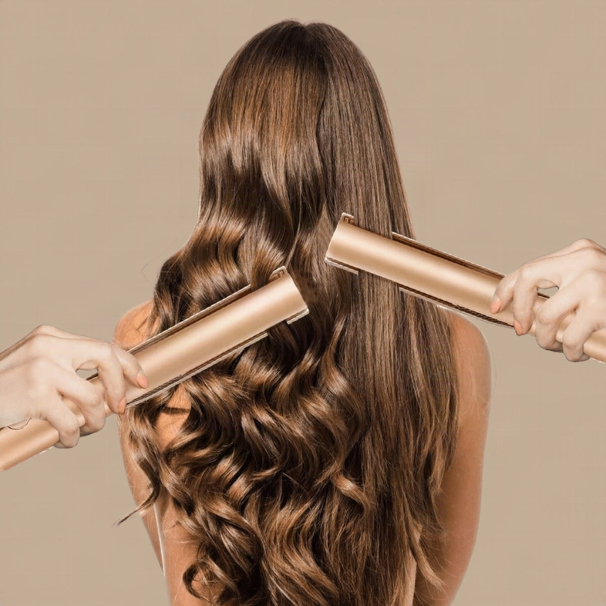 Moldeador de pelo 2 en 1 para rizar y alisar