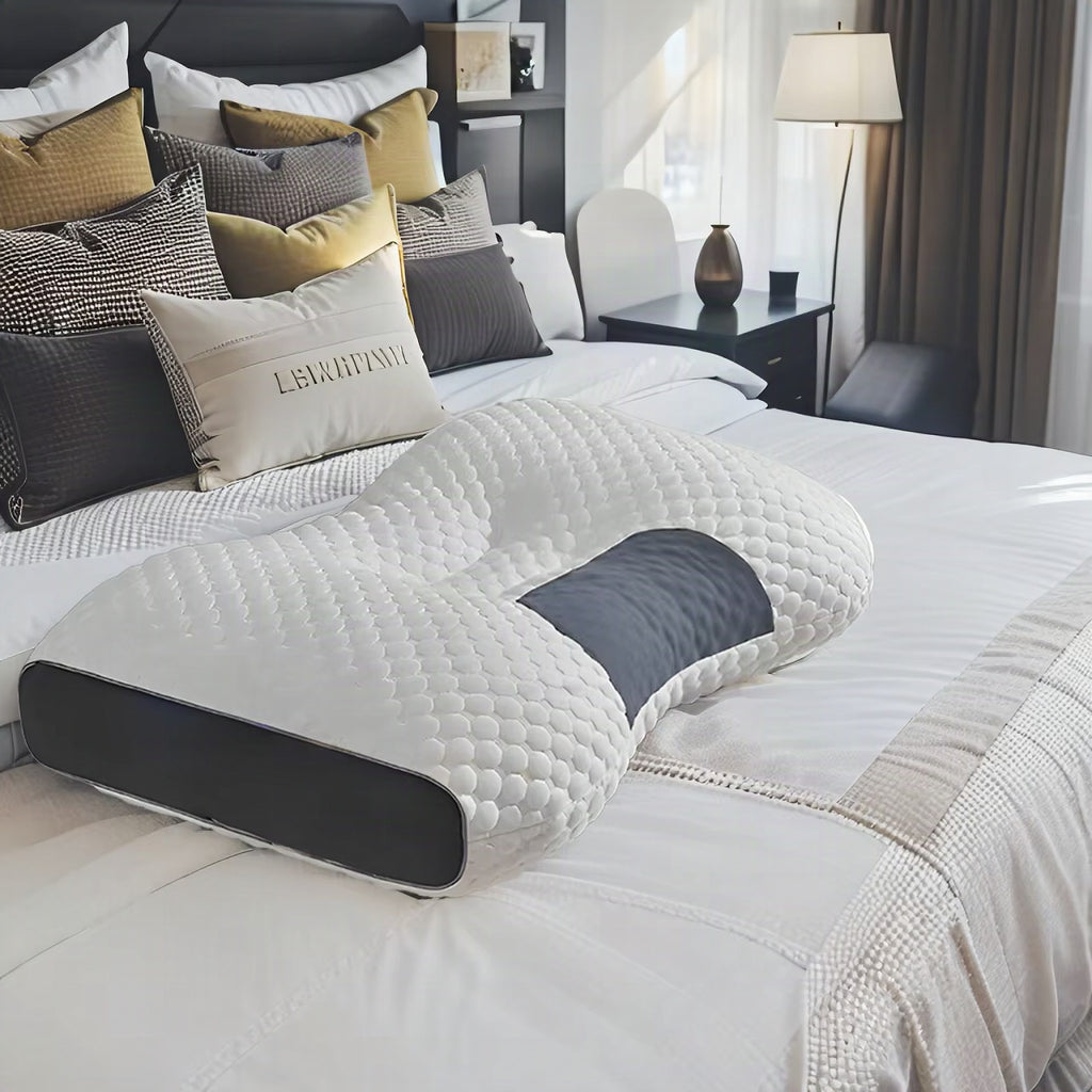 Almohada ortopédica ajustable de contorno para cuello y hombros