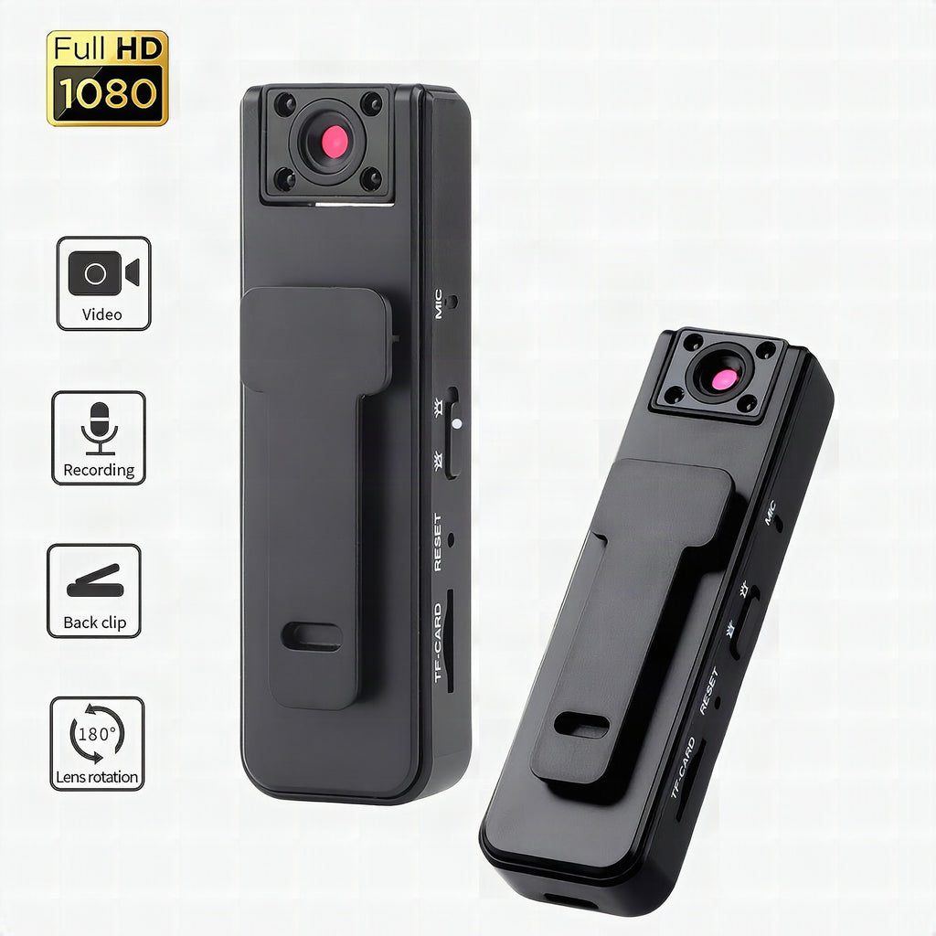 Minicámara con pinza para grabación de vídeo