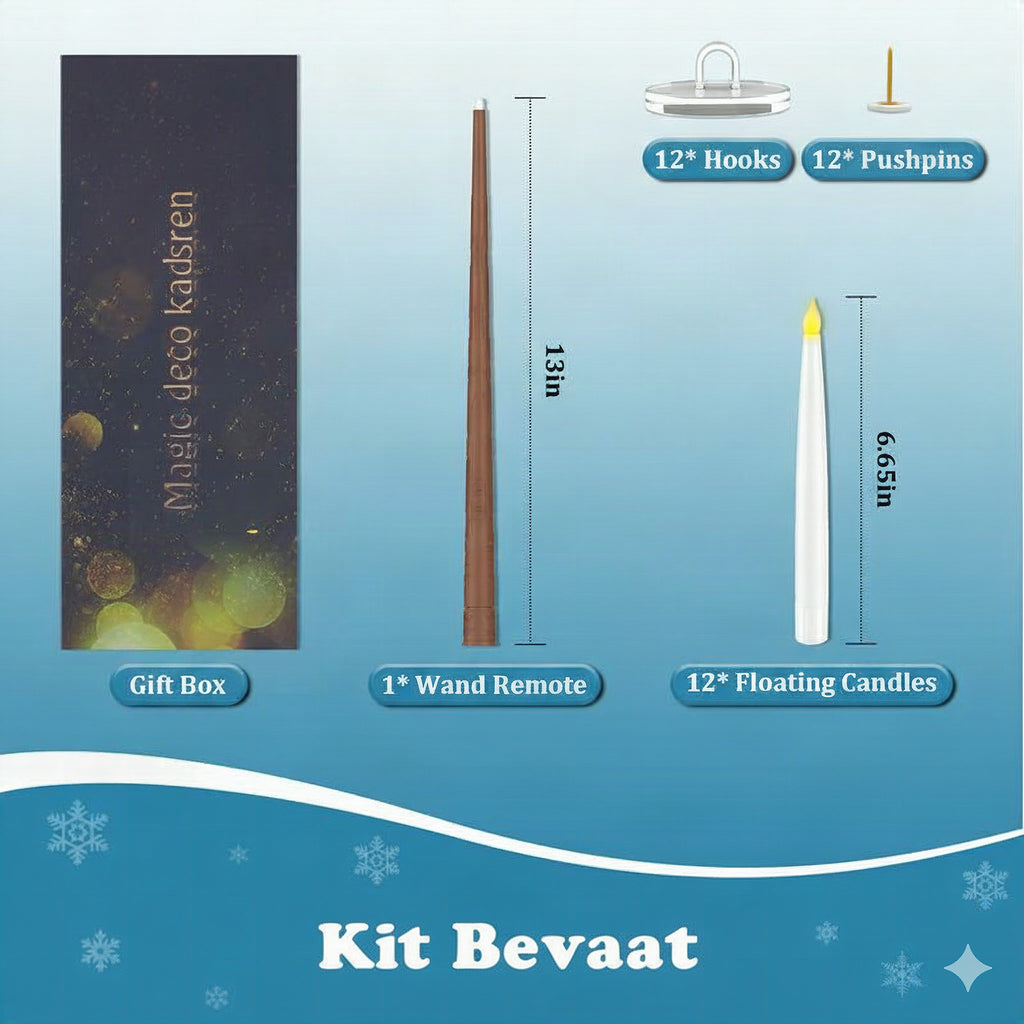 Set de velas LED colgantes LumiGlow con mando a distancia