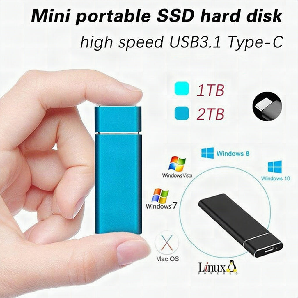 Disco duro externo SSD portátil de alta velocidad