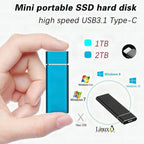 Disco duro externo SSD portátil de alta velocidad