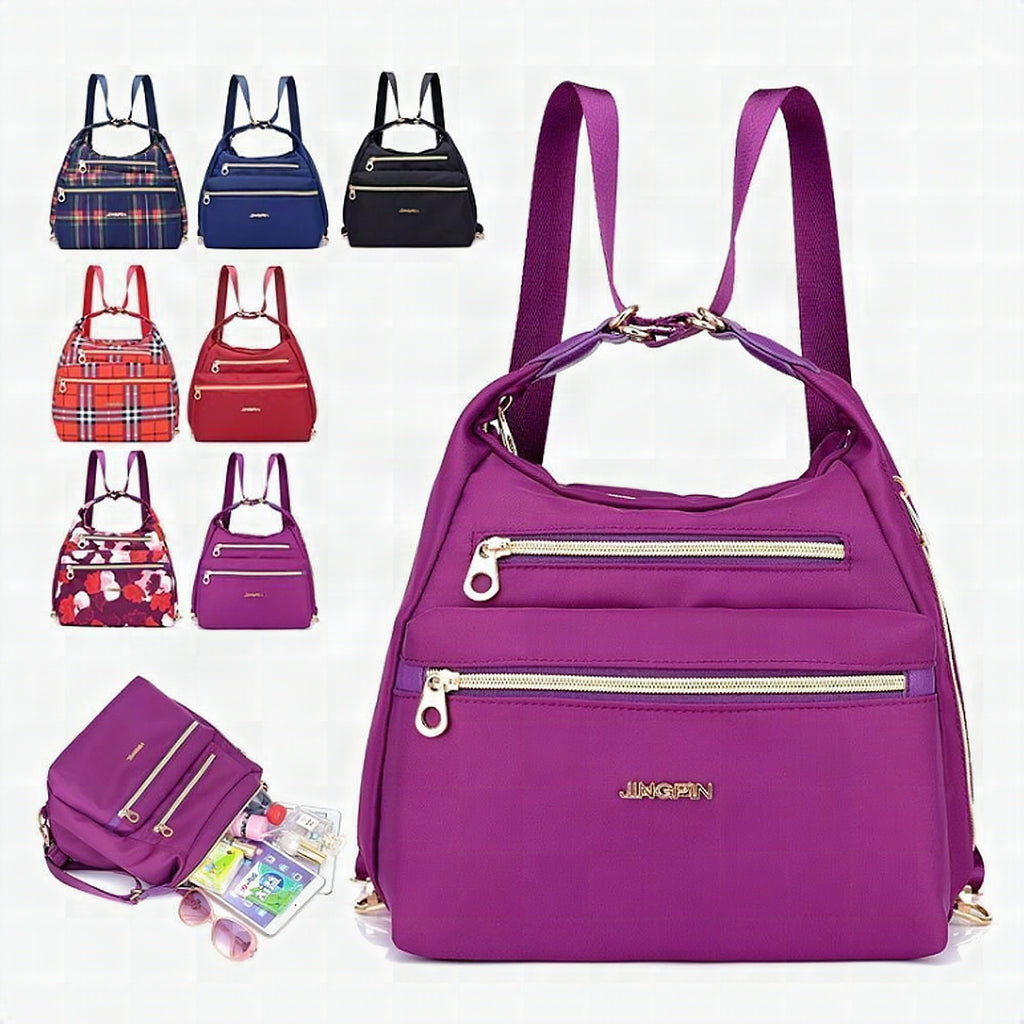 Bolso multifunción con doble cremallera