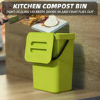 Cubo de basura mini Binova con tapa colgante y de pared
