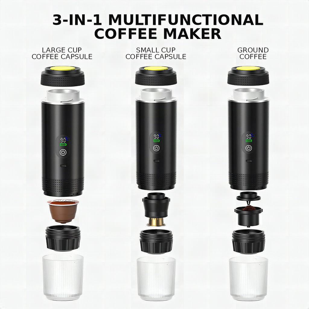 Cafetera eléctrica portátil de cápsulas para espresso
