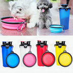 Vaso de viaje 2 en 1 con comedero para mascotas