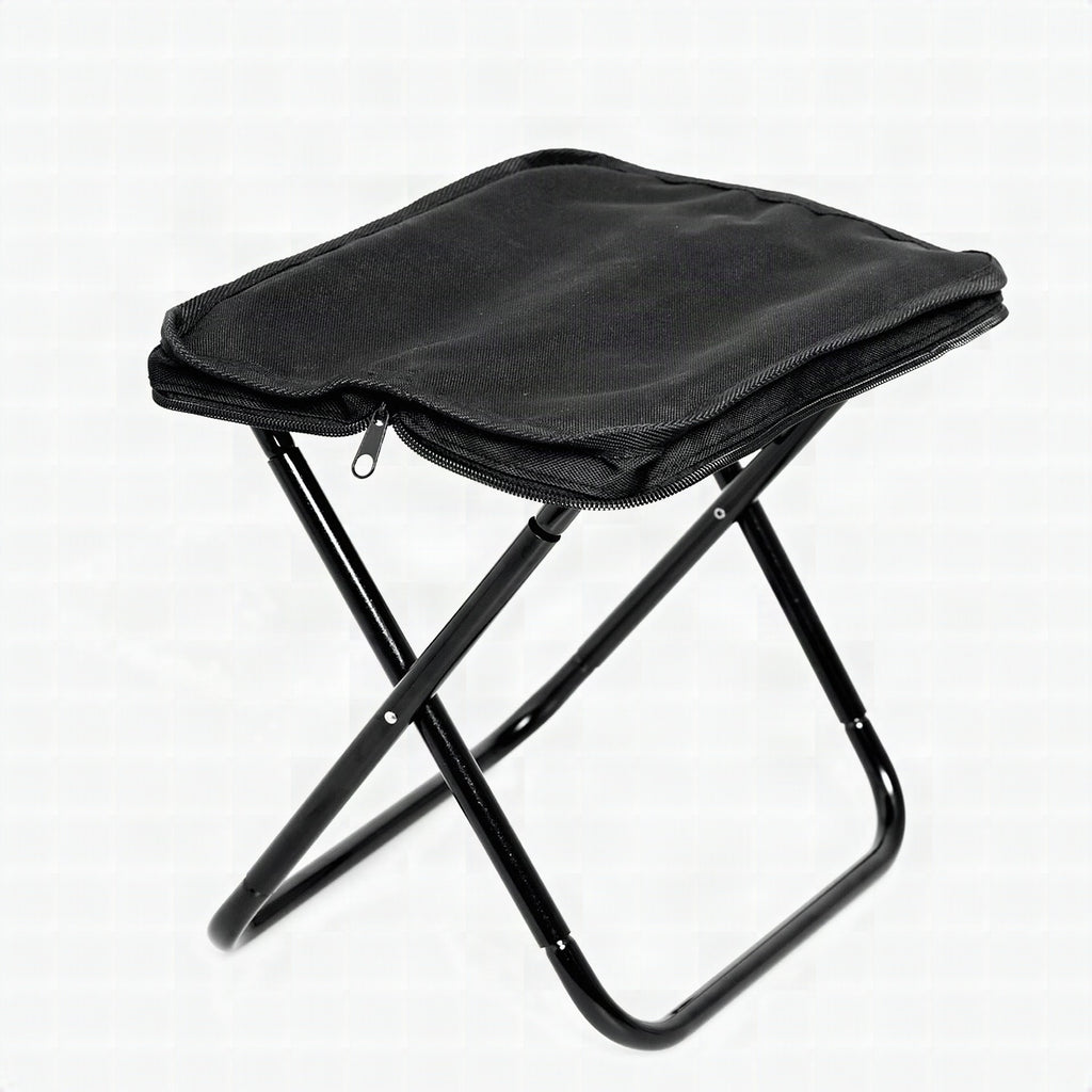Taburete plegable con asiento acolchado