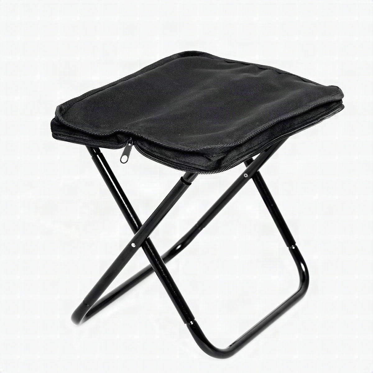 Taburete plegable con asiento acolchado
