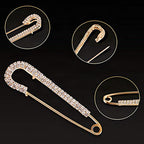 Set de imperdibles decorativos con perlas y estrás