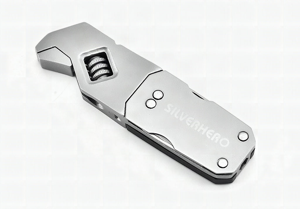 Llave Allen multifunción plegable de acero inoxidable con destornillador