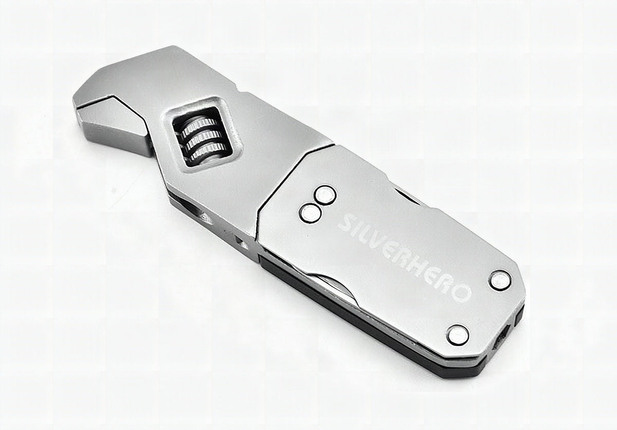 Llave Allen multifunción plegable de acero inoxidable con destornillador