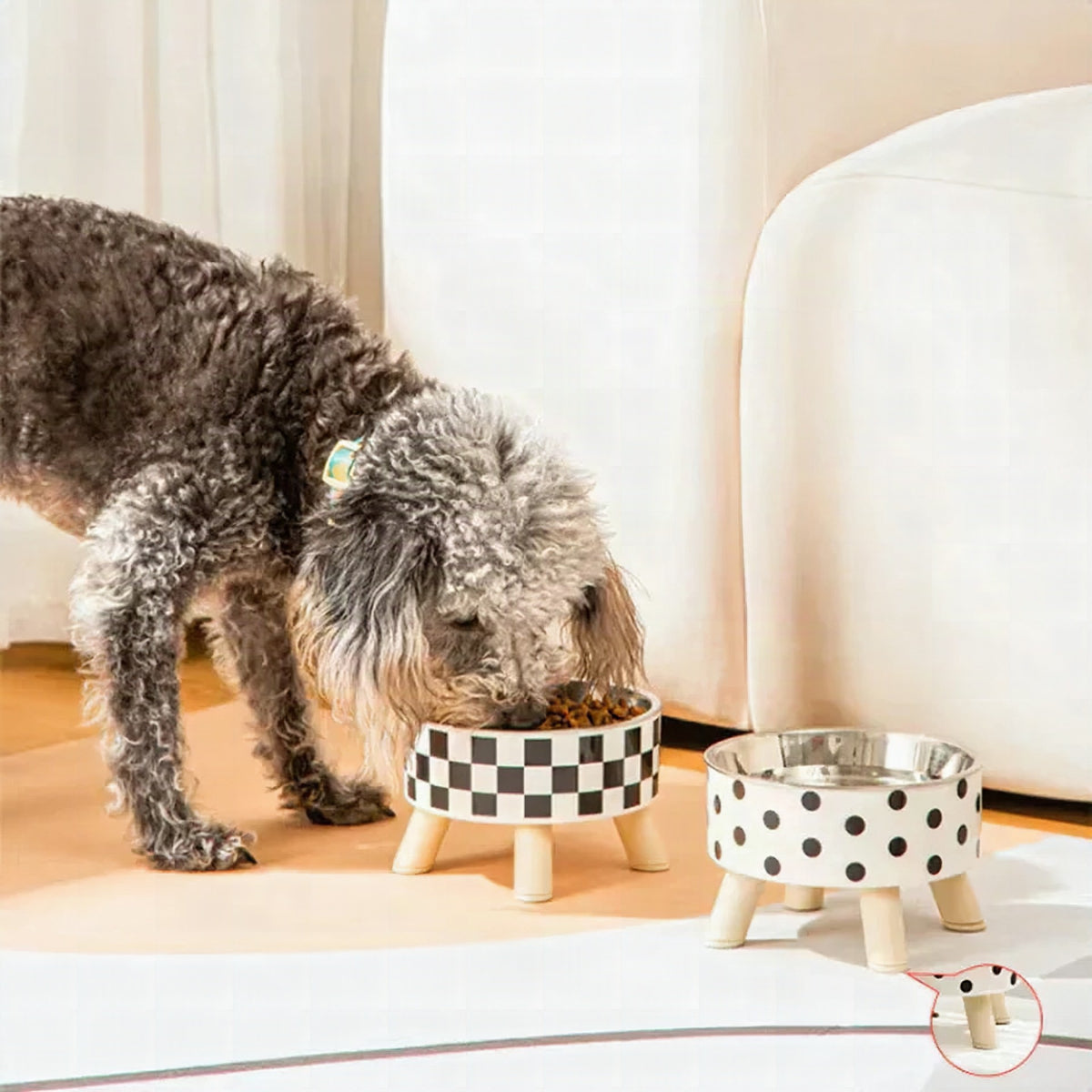 Comedero elevado de lujo para perros y gatos