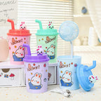 Taza para mujer con diseño único y tapa