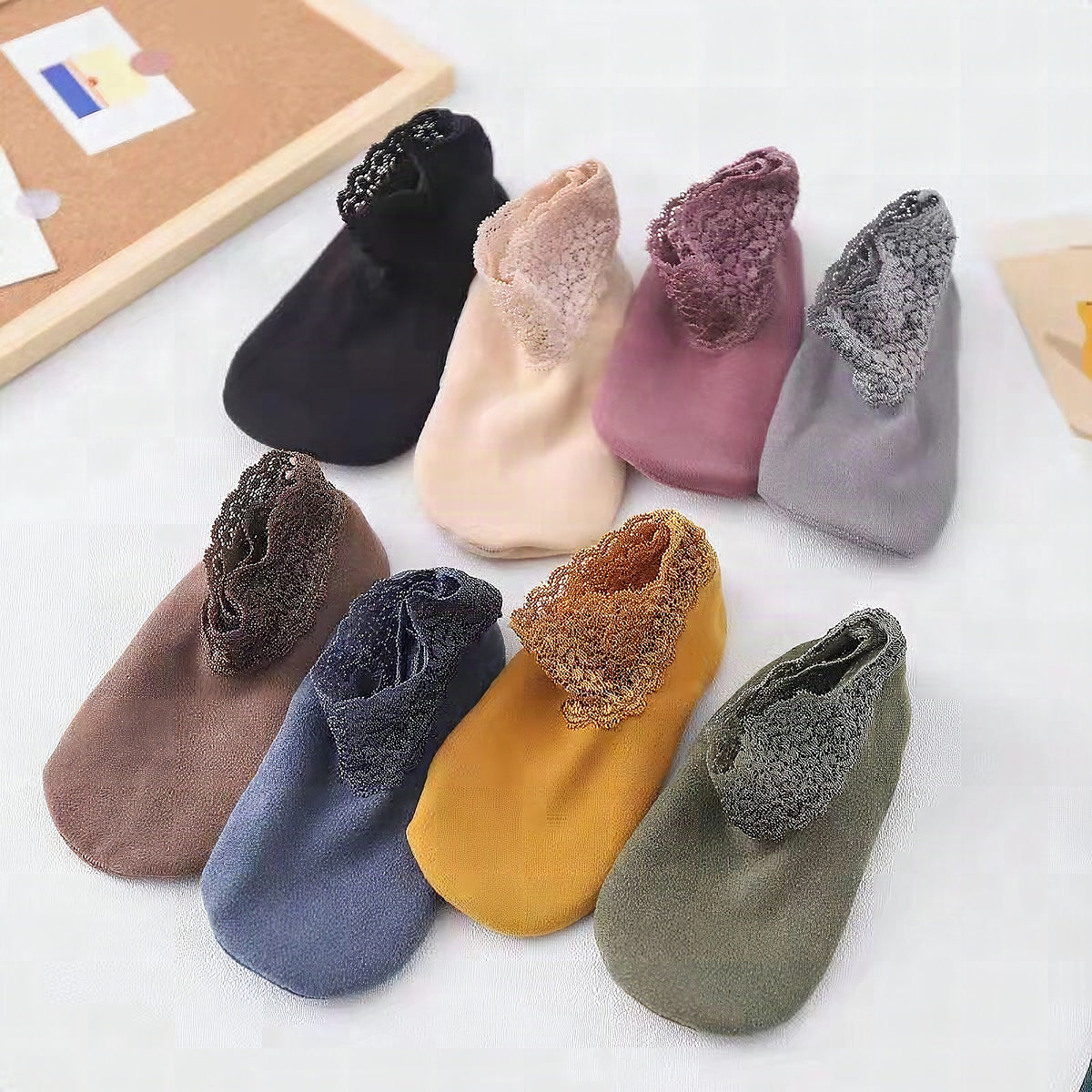 Calcetines de encaje cálidos para invierno