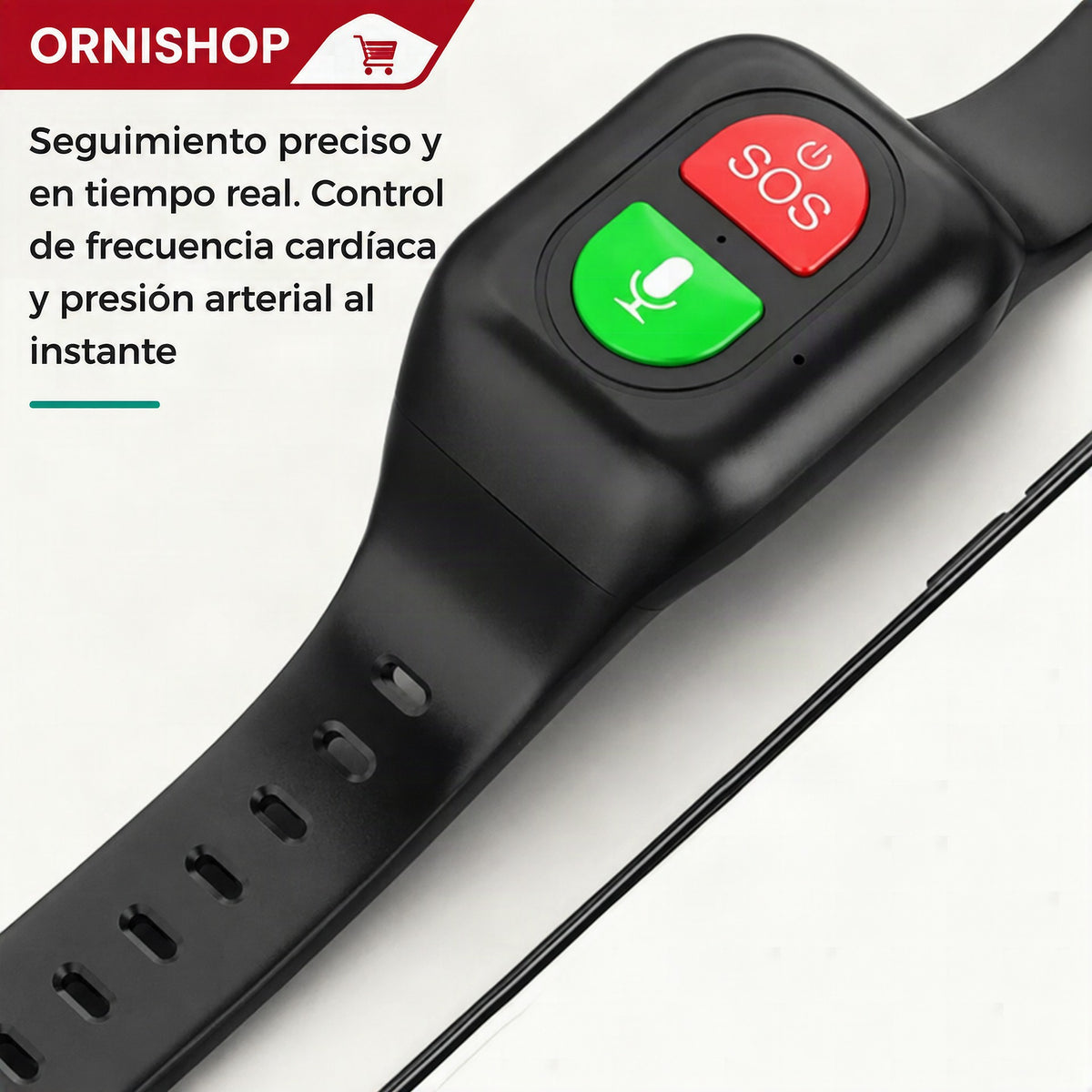 Reloj inteligente con localización GPS en tiempo real y función de emergencia