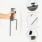 Soporte de anclaje en espiral ajustable para sombrilla