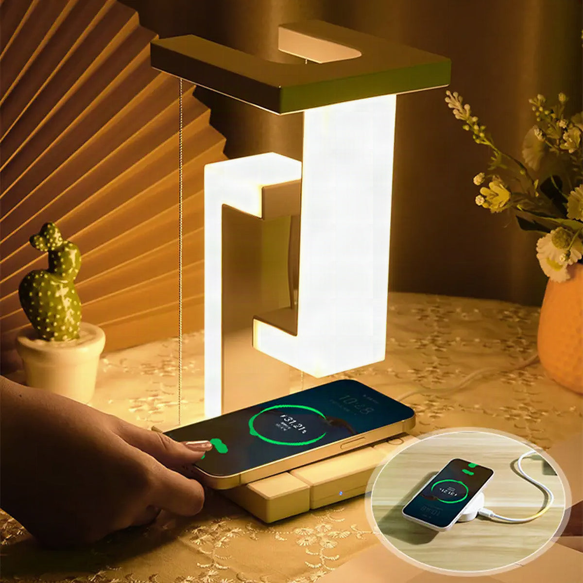 Cargador inalámbrico con lámpara levitante Aetherlight