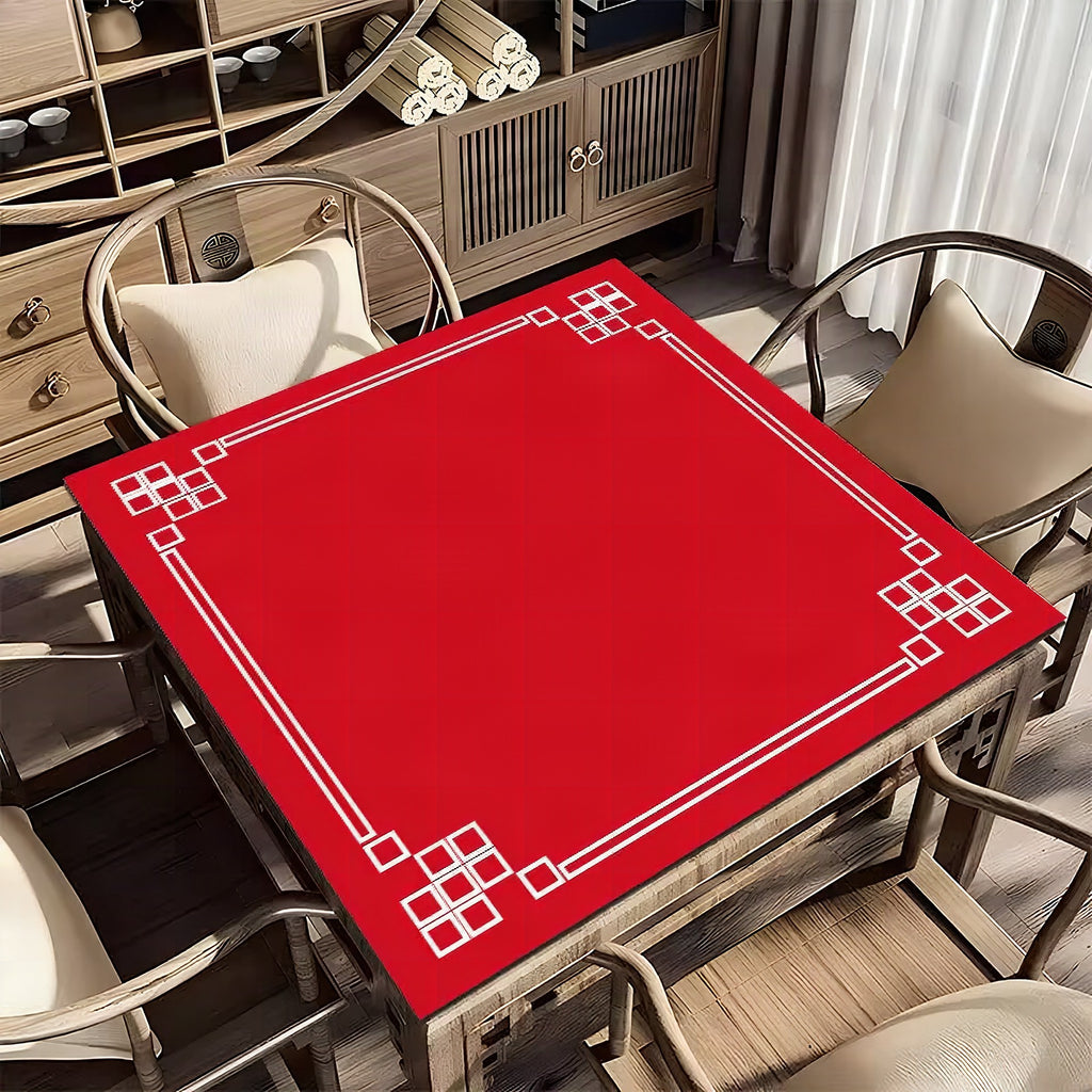 Mantel decorativo para mesa con símbolos tradicionales