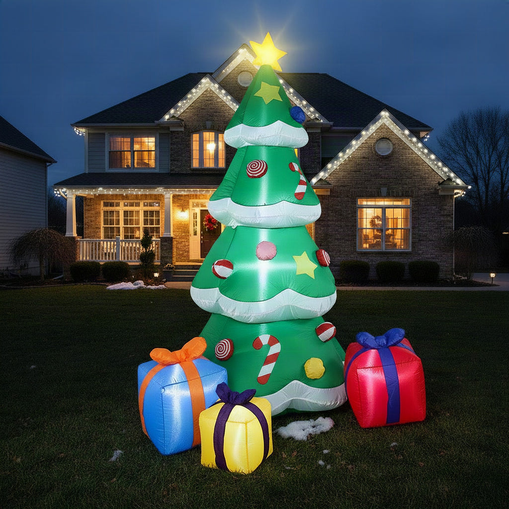 Adorno navideño LED inflable para fiestas brillantes