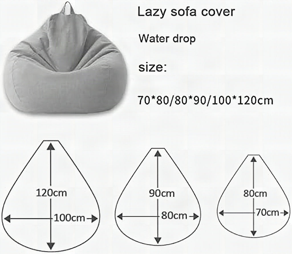 Funda de puf de lino de lujo – asiento ergonómico y elegante