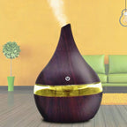 Difusor de aceites esenciales ultrasónico con efecto madera