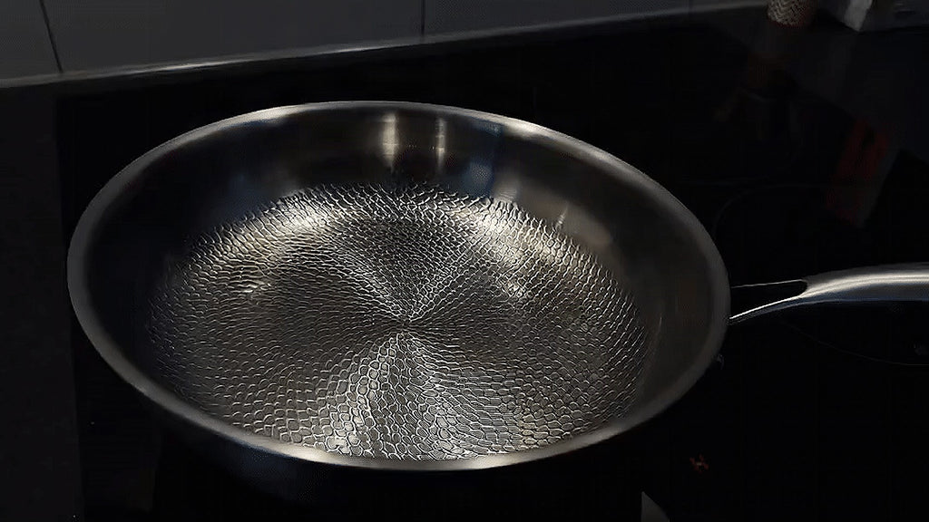Sartén de titanio premium sin revestimiento para todo tipo de cocinas