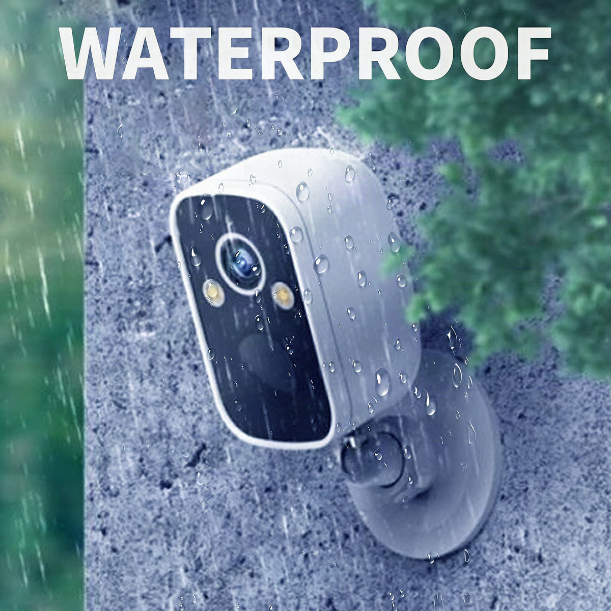 Cámara de vigilancia HD impermeable con visión nocturna